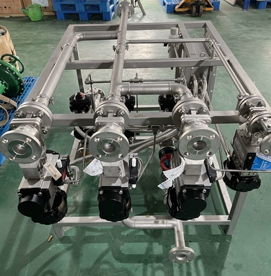 تجهیزات شیمیائی Skid Mounted Steam Valve Skid Process for Gasoline Skid mount valve تهویه بخار Skid