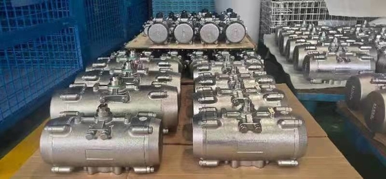 محرک پنوماتیک دریچه های لوله کشی حالت کنترل دریایی دو طرفه محرک پینیون ساخته شده از مواد 316SS 304SS