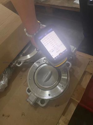 شیر پروانه ای پنوماتیکی از نوع فلنجی با نشیمنگاه فلزی فشار بالا