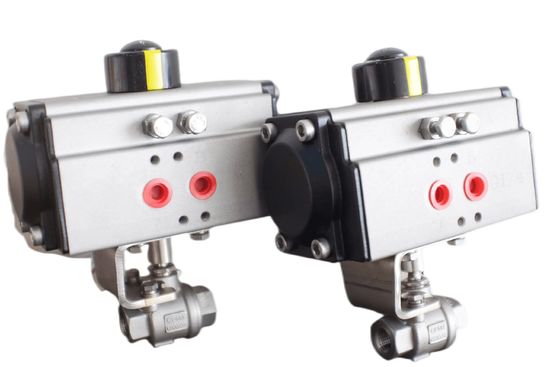 Pneumatic Ball Valve with 2-Piece Design 1000WOG and ISO5211 Standard for Reliable On-Off Control