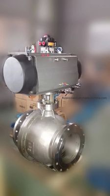 Pneumatic Actuator Ball Valve with ISO5211 Top Flange PN1.0-32.0MPa and 2 inch-24 inch Size Range