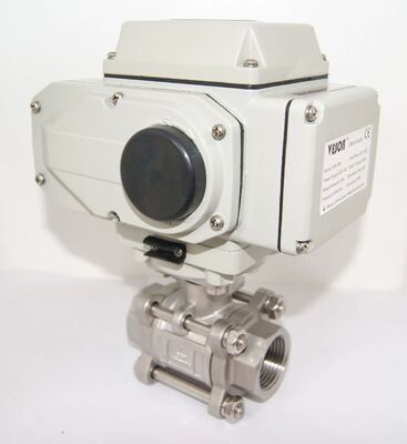 دریچه توپ الکتریکی با پایان پیچ خورده 3PC، فشار PN1.0-32.0MPa و انطباق با استاندارد ISO5211