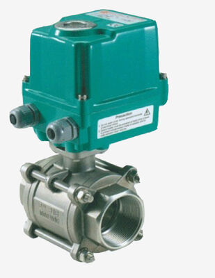 شیر توپی برقی با گشتاور خروجی 60 نیوتن متر، محفظه IP67 و بدنه آلیاژ آلومینیوم برای کاربردهای شیر موتوری