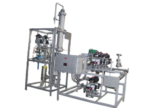 تجهیزات نصب شده بر روی اسکید استفاده صنعتی با دریچه توپ شناور و نوع مستقیم برای اسکید های فرآیند