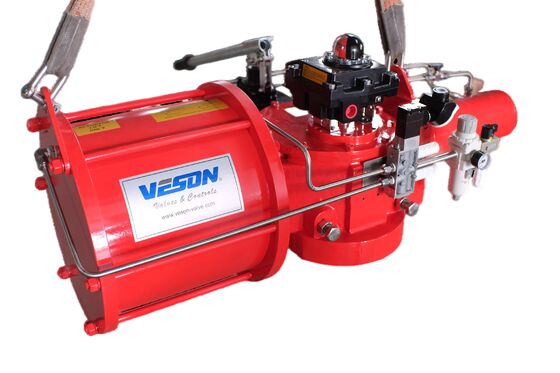 عملگر پنوماتیک دوکاره فنر بازگشتی چهارچرخه اسکاچ یوک با گشتاور 830 71753 نیوتن متر برای نیروگاه ها