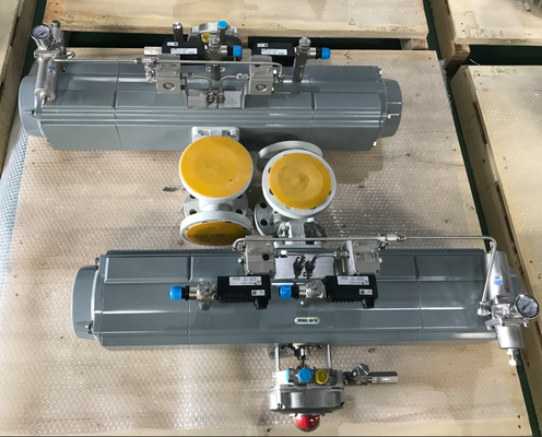0.1-0.5 ثانیه زمان پاسخ 3 موقعیت محرک پنوماتیک با محدوده گشتاور 10-500 Nm و نصب استاندارد NAMUR