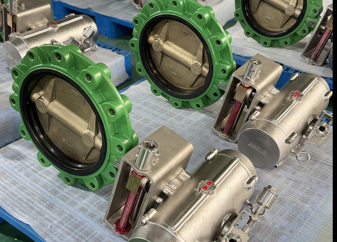 12 اینچ ANSI 150lb Lug Butterfly Valve Precision تنظیم شده با NBR Seat Remote Valve Operation