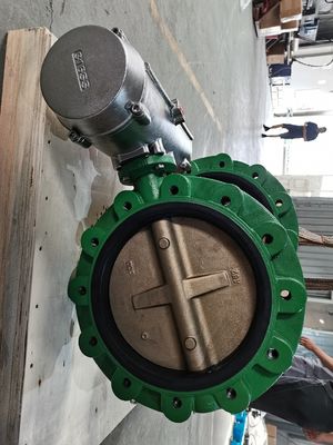 SS316 پنوماتیک دریچه پروانه ای هوای خدمات دریایی خدمات دریایی گواهی ABS برای استفاده در کنار کشتی